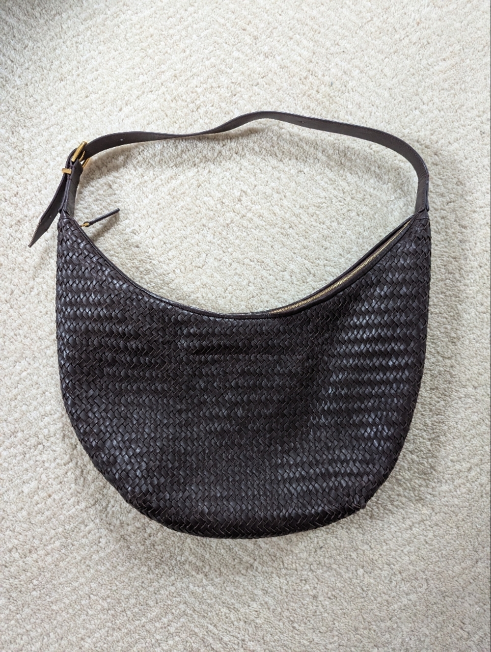 Madewell Woven Crescent Shoulder Bag - Brown